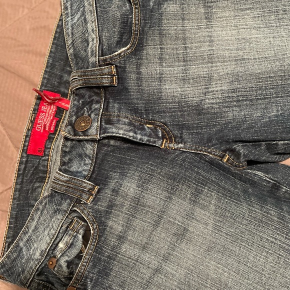 👖Y2K Guess Boot Cut Sweetheart Flare Stretch Denim Jeans - Picture 3 of 3
